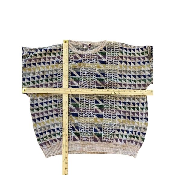 Vintage RARE Y2K Mens Italian Pronto Uomo Retro MADE IN ITLAY Sweater geometric - Picture 10 of 10